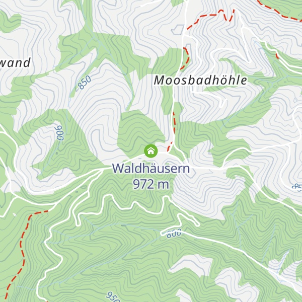 Map of Waldhäusern