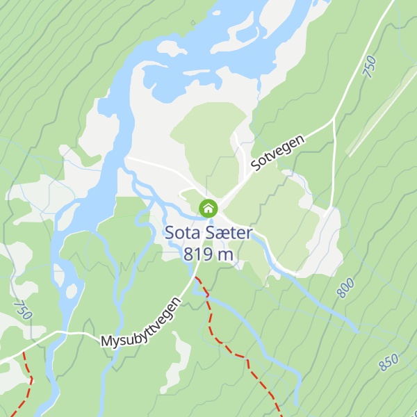 Map of Sota Sæter