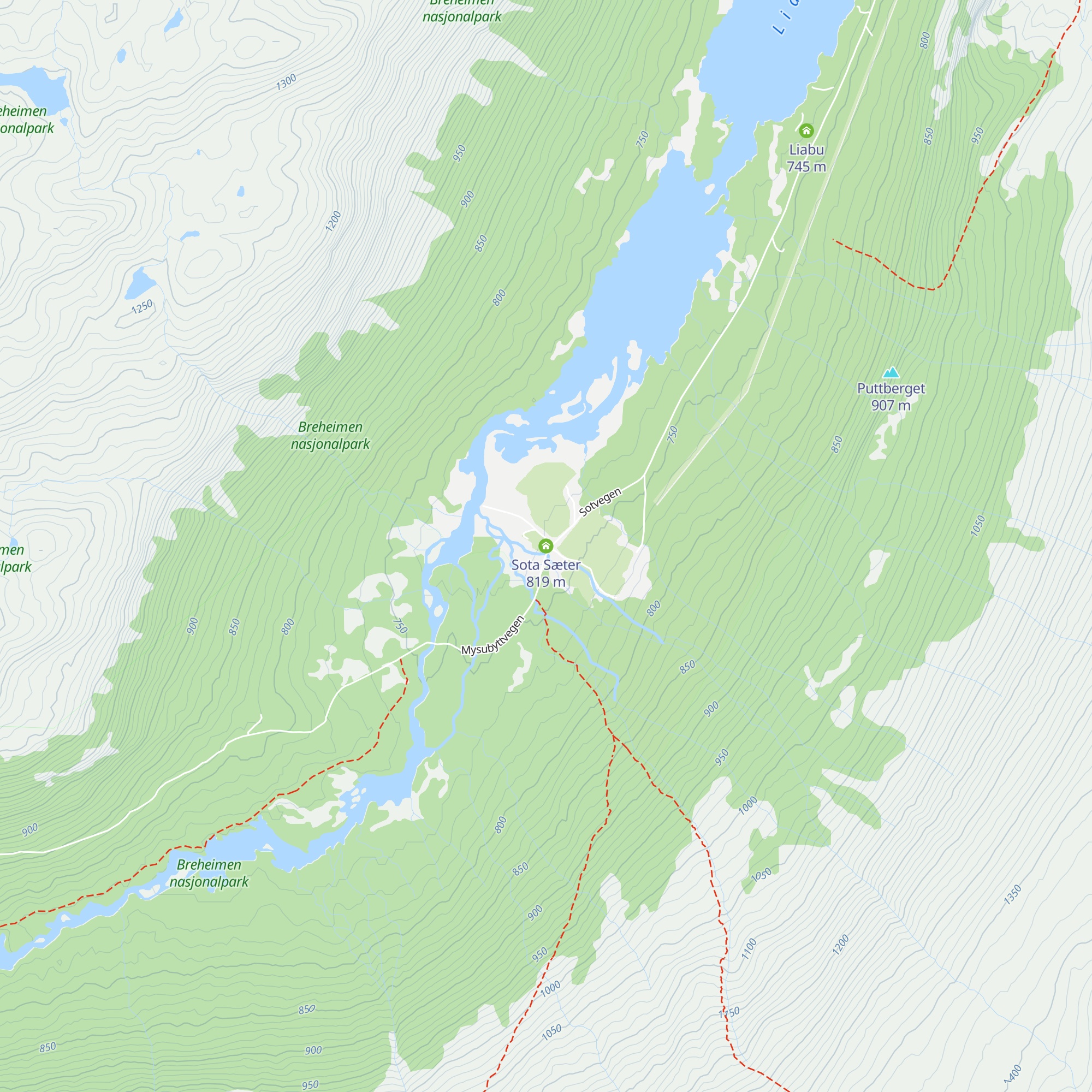 Sota Sæter map