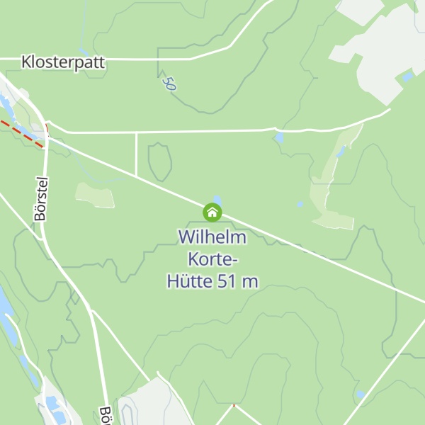 Map of Wilhelm Korte-Hütte