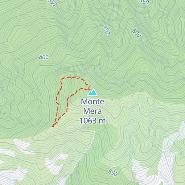 Map of Monte Mera