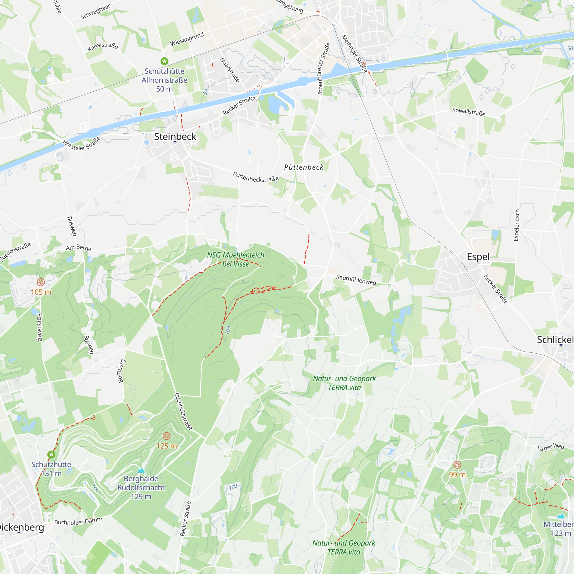 Waldhütte Buchholz map
