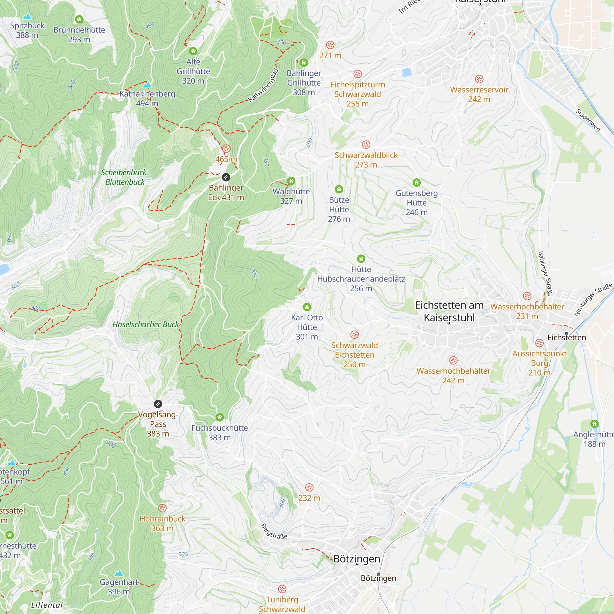 Karl Otto Hütte map