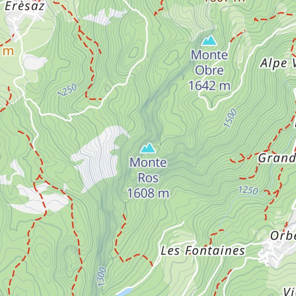 Map of Monte Ros
