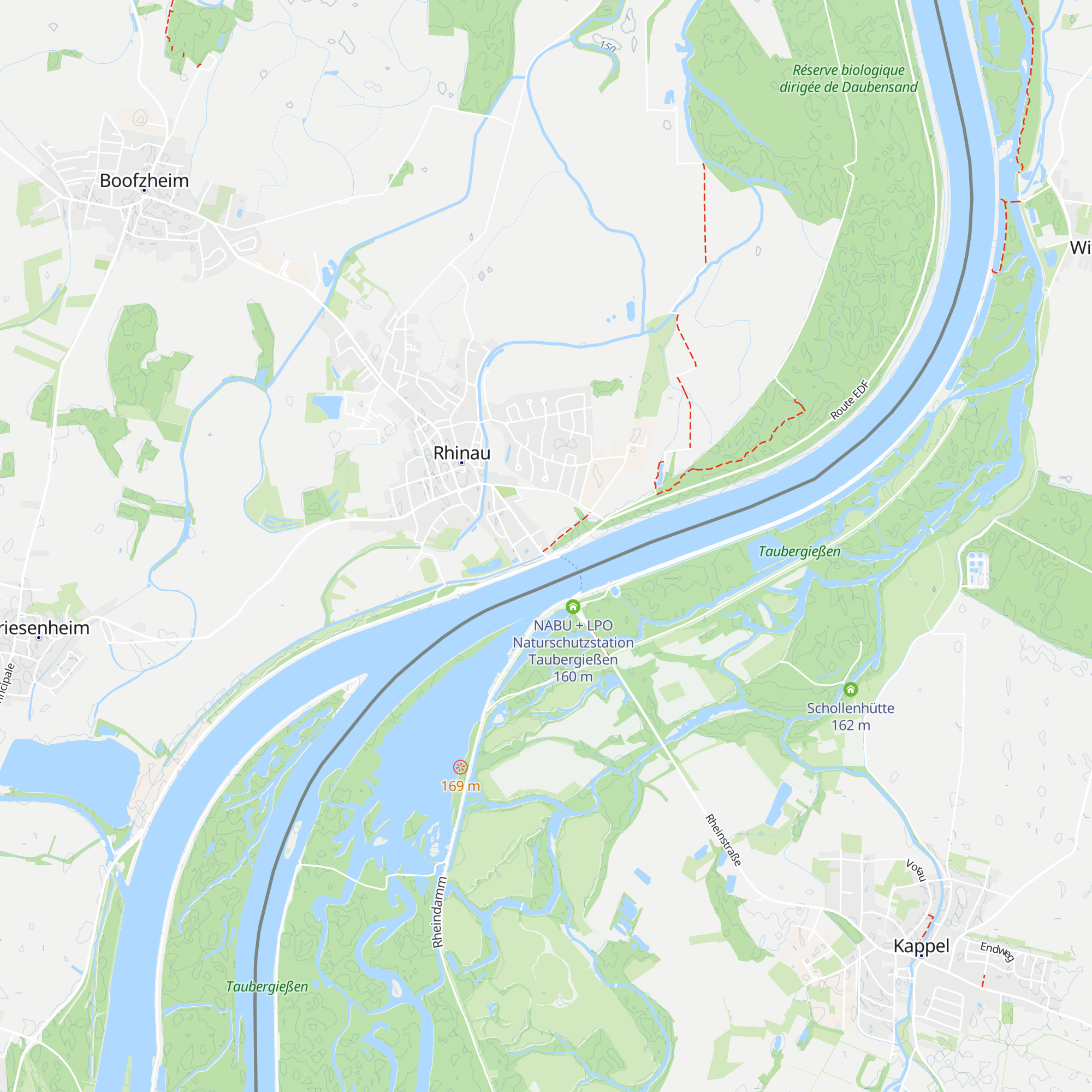 Office de Tourisme du Grand Ried - Rhinau map