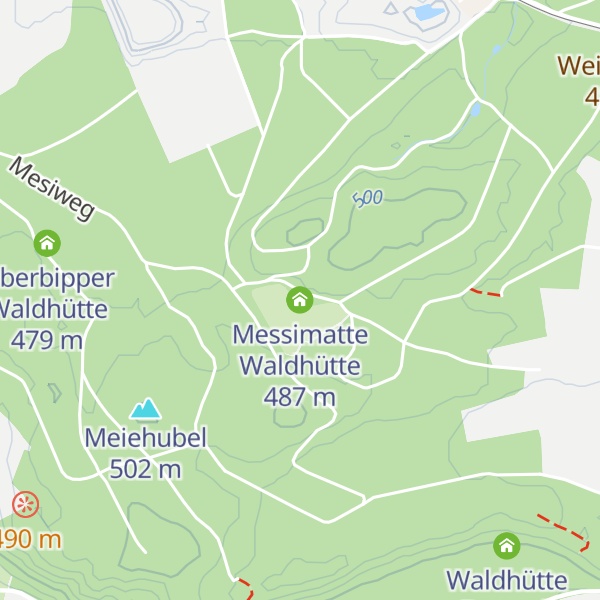 Map of Messimatte Waldhütte