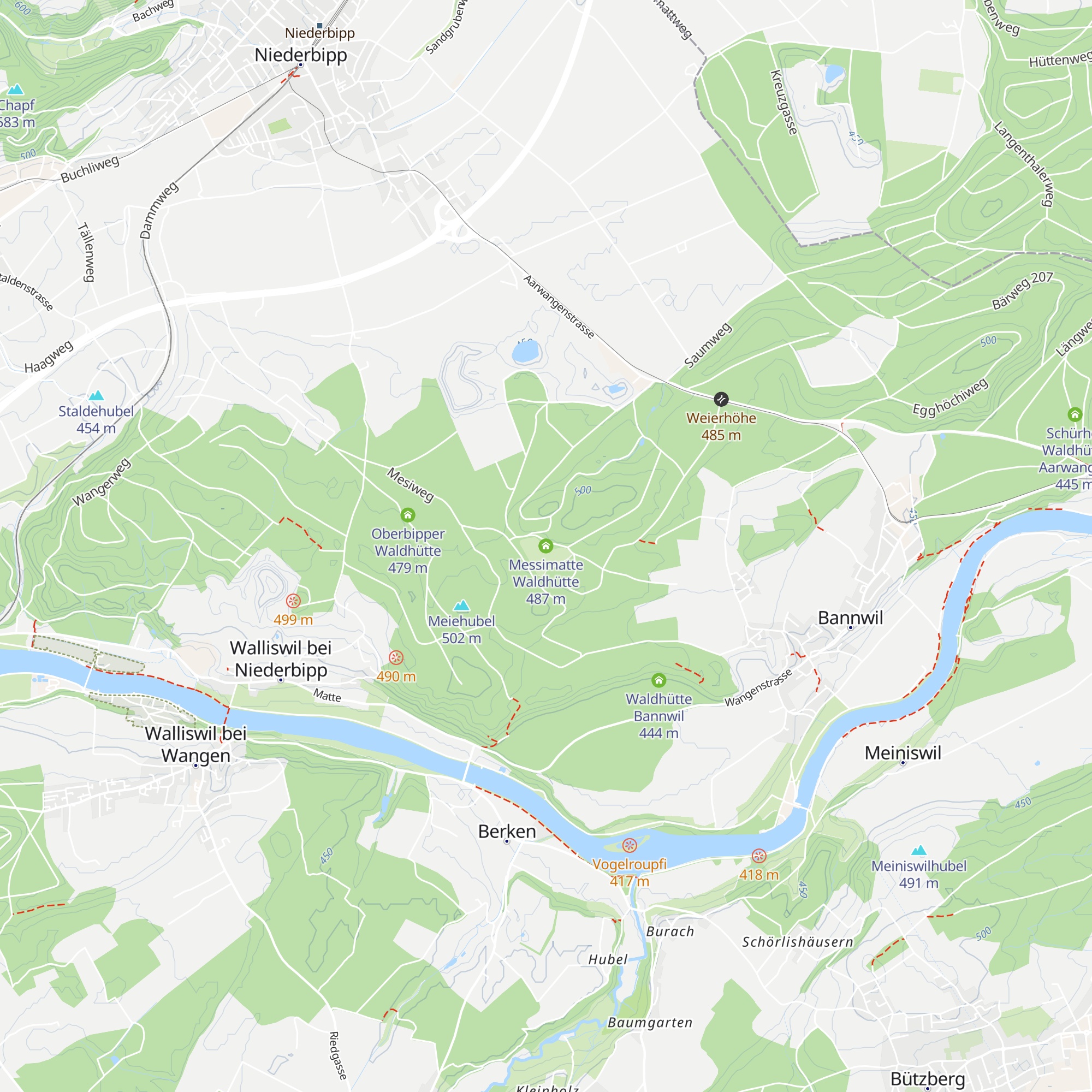 Messimatte Waldhütte map