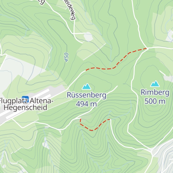 Map of Rüssenberg