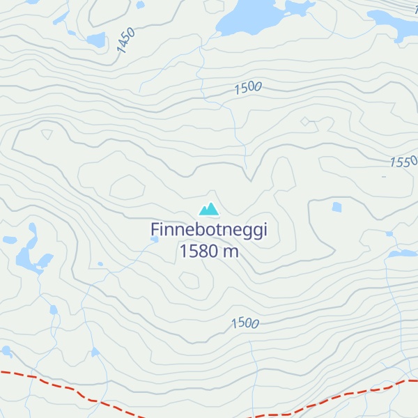Map of Finnebotneggi