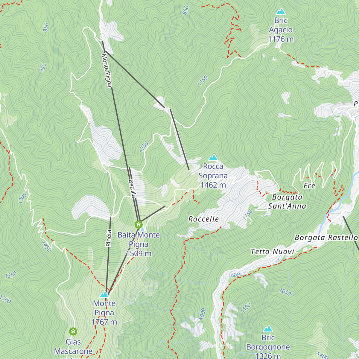Baita Elica map