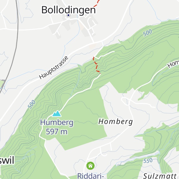 Map of Burgerhütte Bollodingen