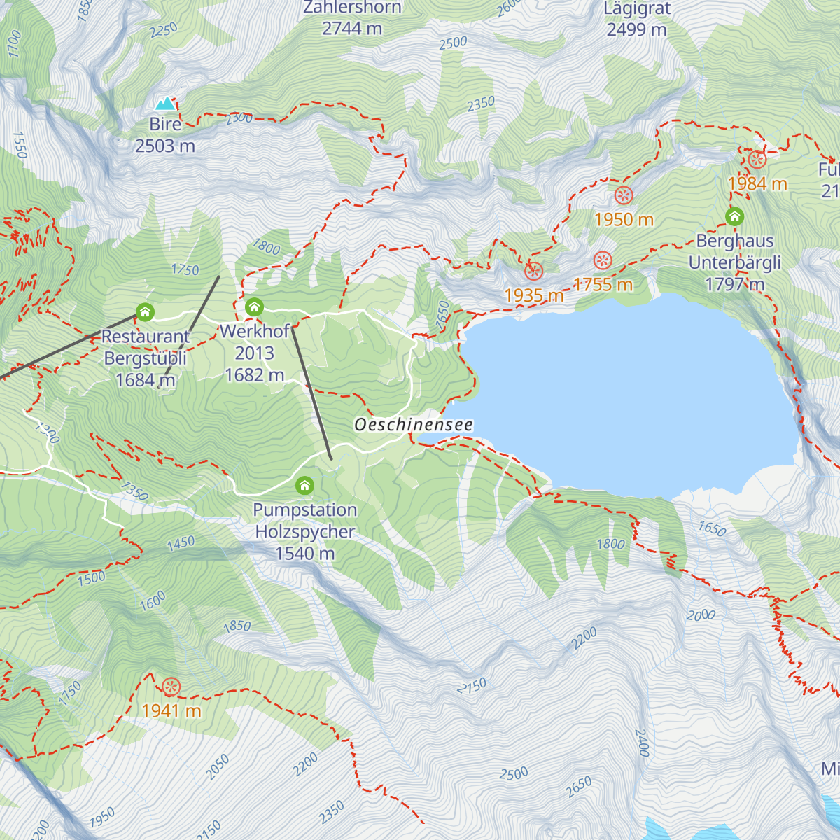 Berghotel Oeschinensee map