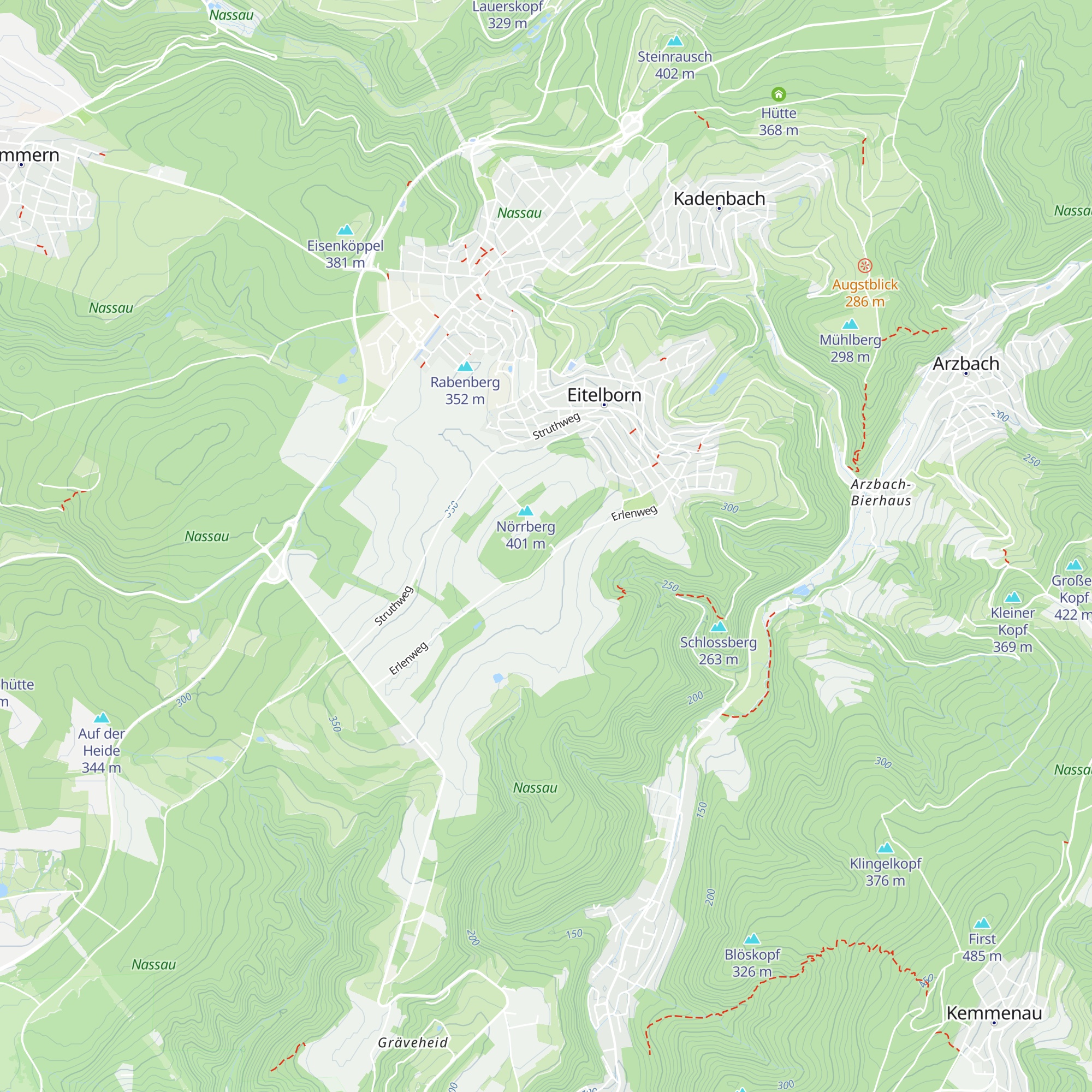 Grillhütte Eitelborn map