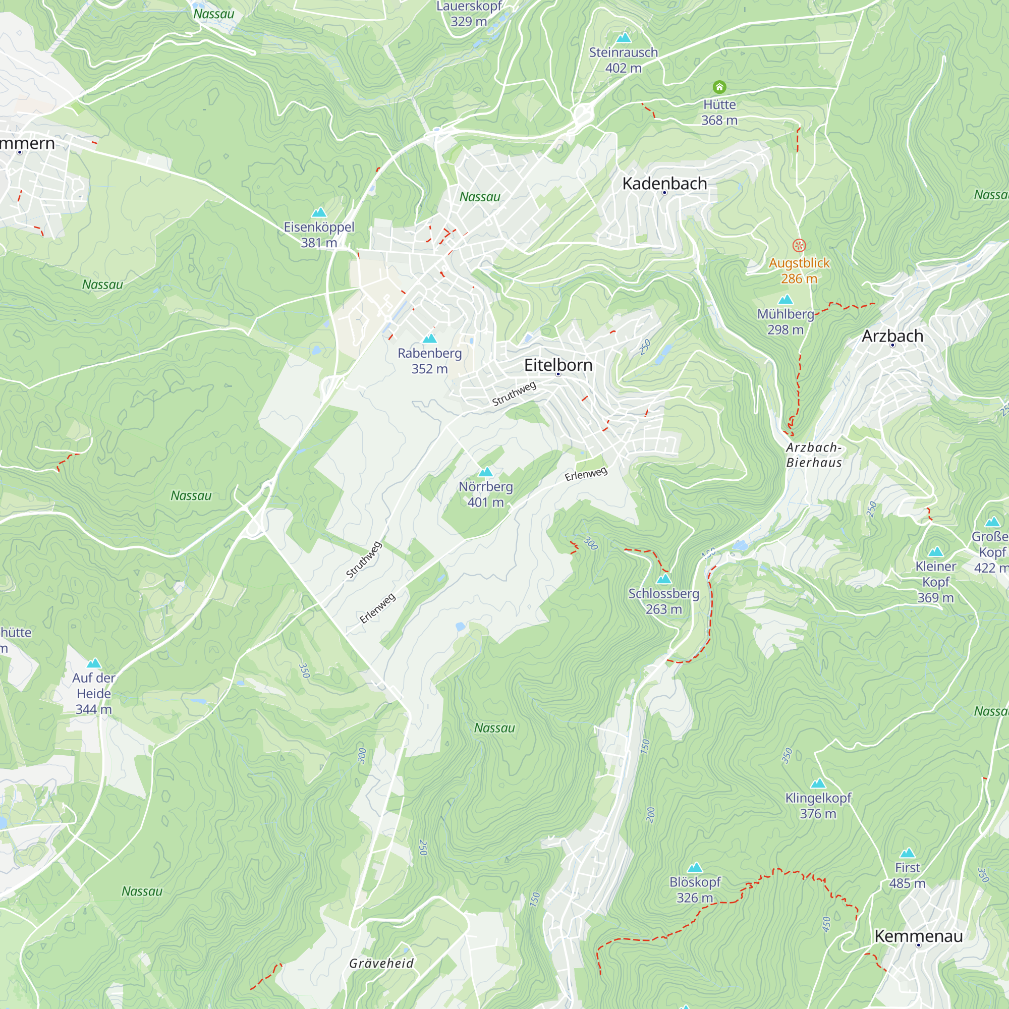 Grillhütte Eitelborn map