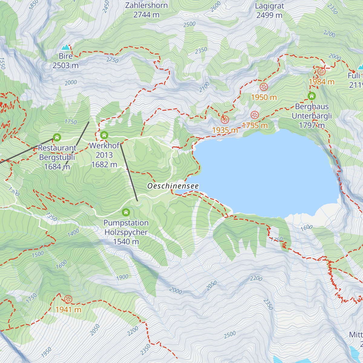 Berghaus Oeschinensee map