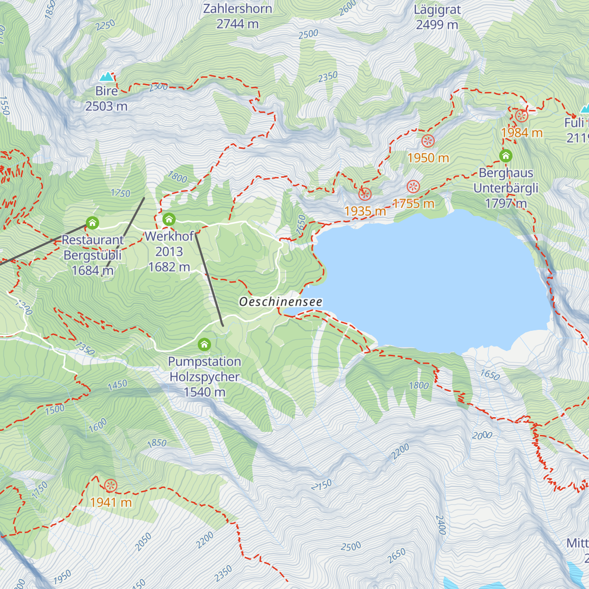 Berghaus Oeschinensee map