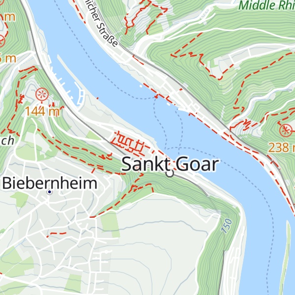 Map of Tourist Info St. Goar