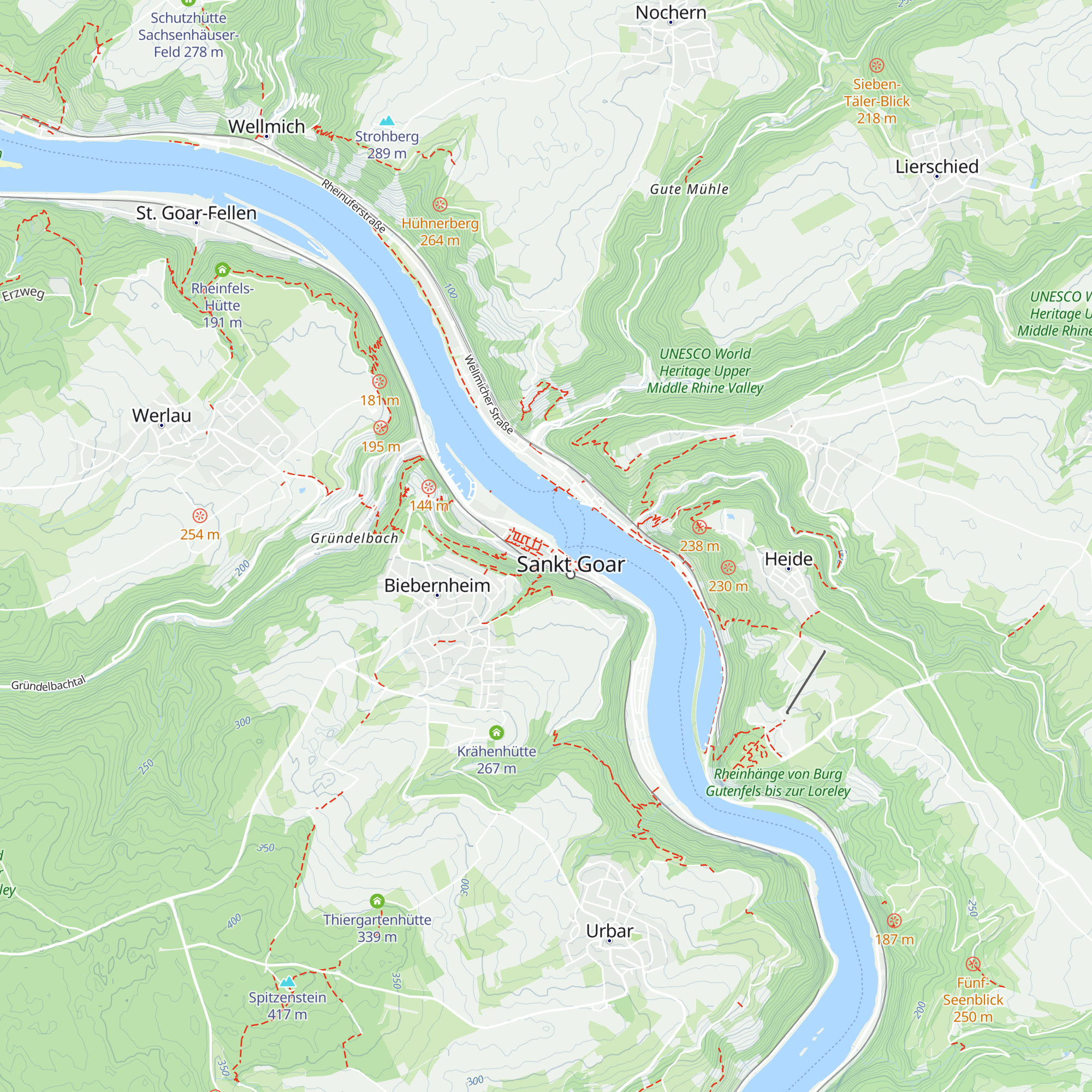 Tourist Info St. Goar map