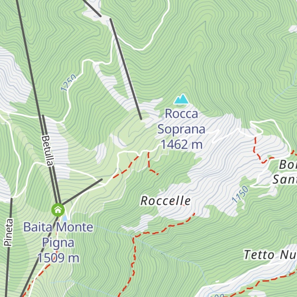 Map of Rifugio Margherita