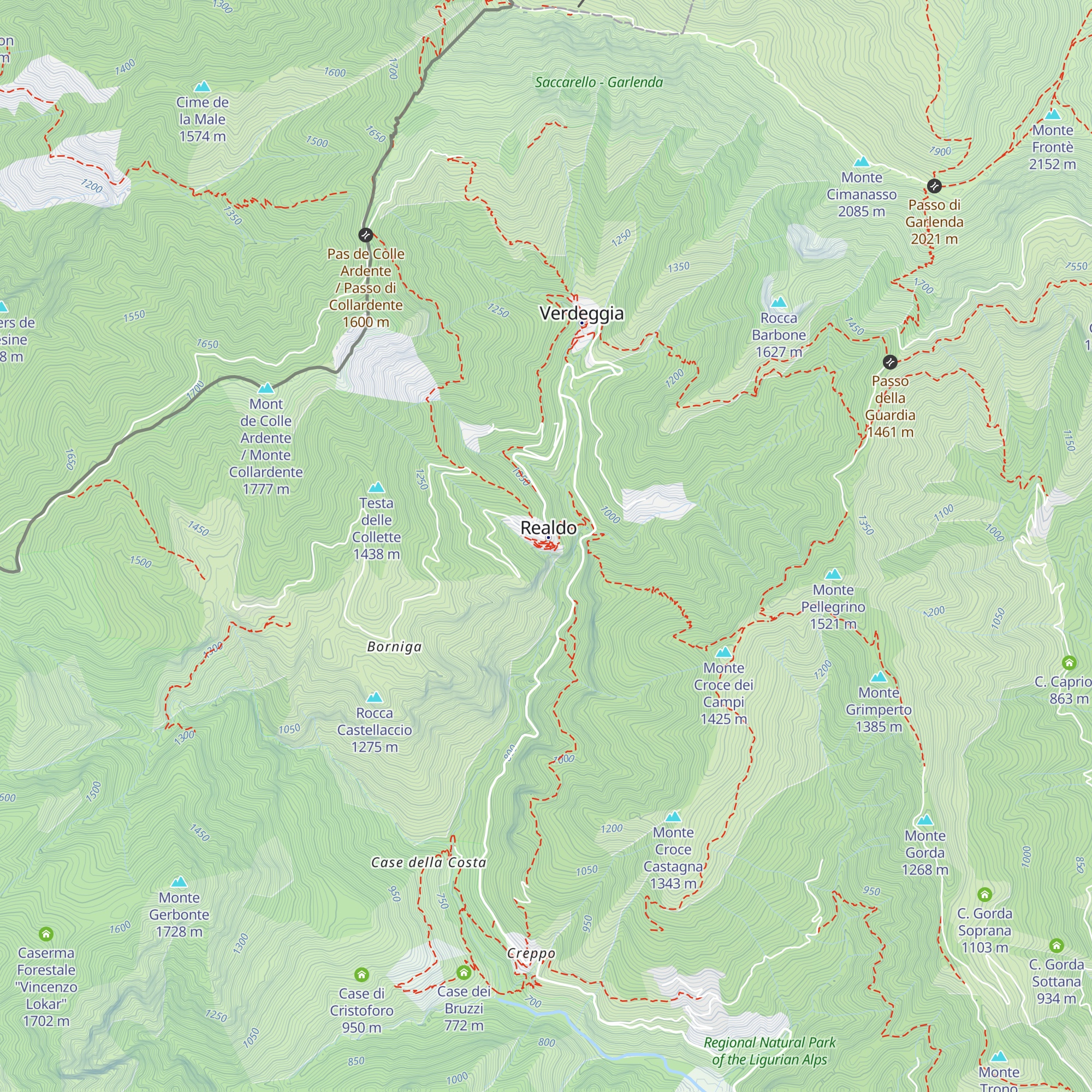 Rifugio Realdo map