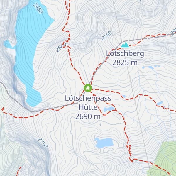 Map of Lötschenpass Hütte