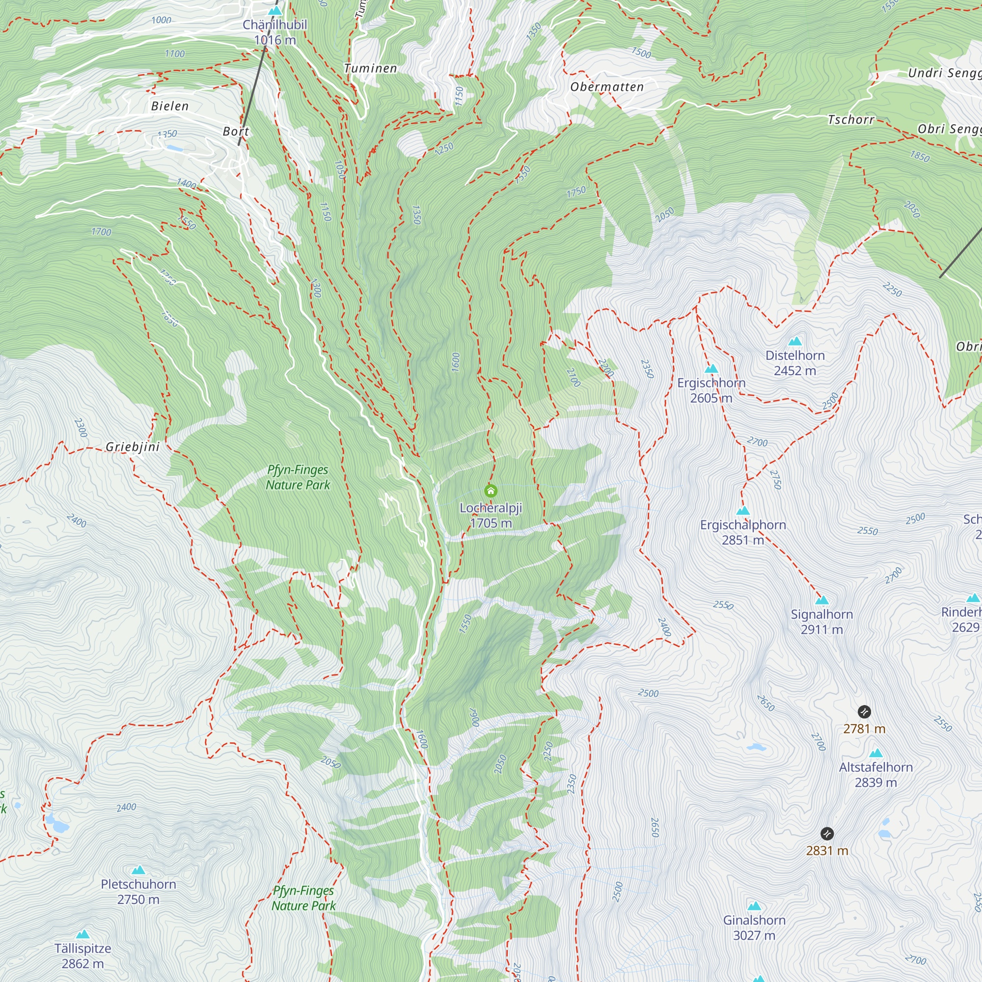 Locheralpji map