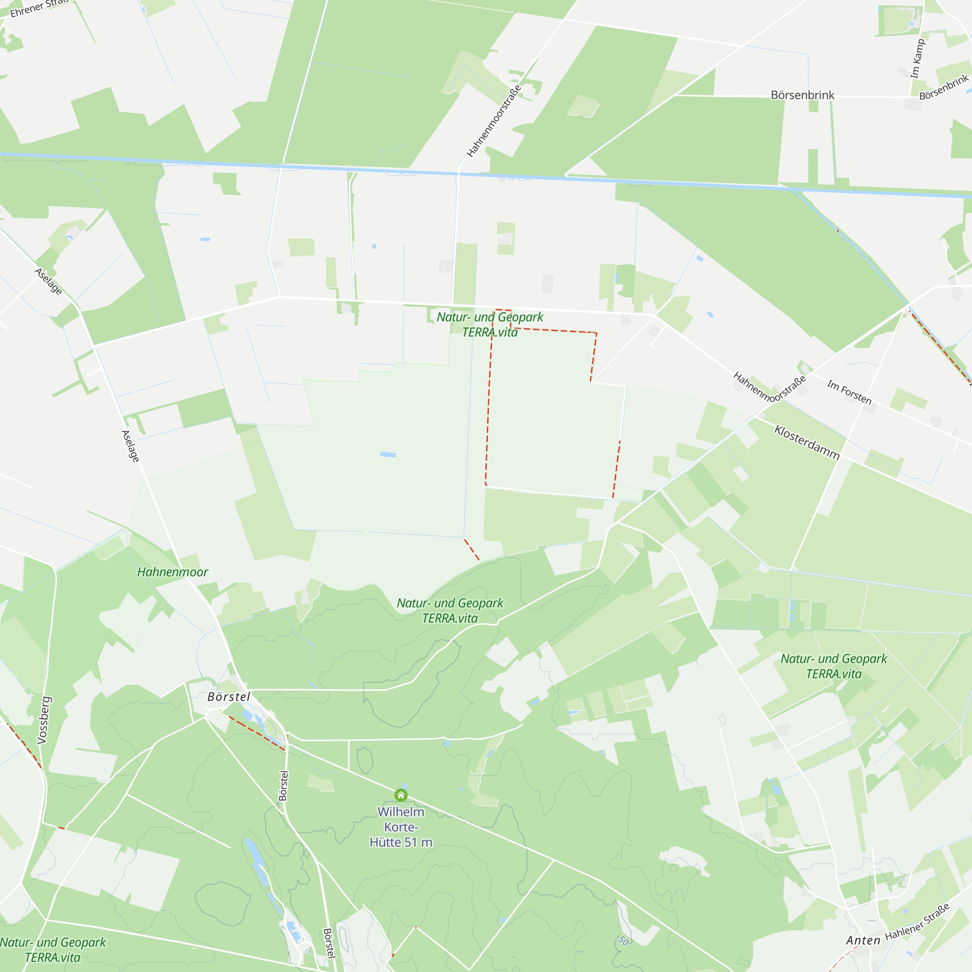 Moorlehrpfad, Hütte Nord map
