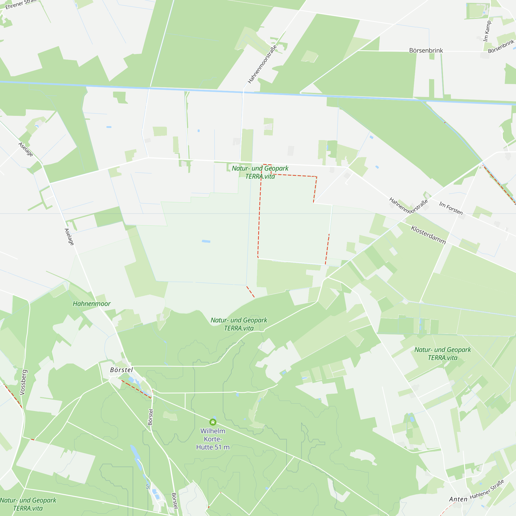 Moorlehrpfad, Hütte Nord map