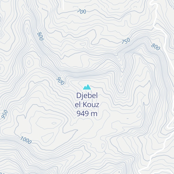 Map of Djebel el Kouz