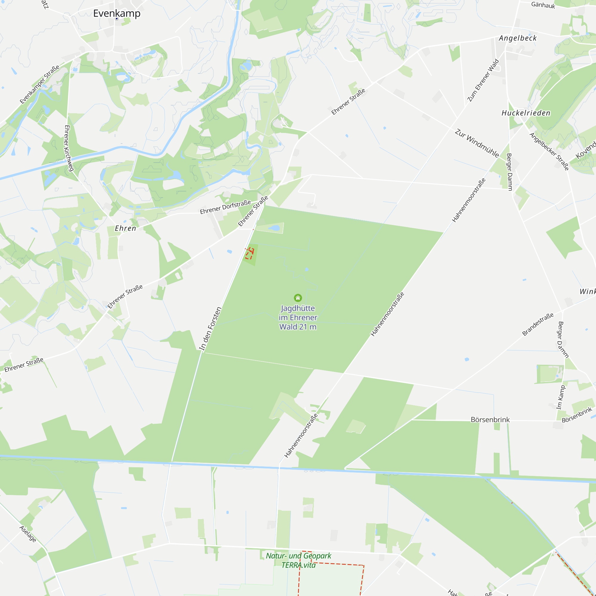 Jagdhütte im Ehrener Wald map