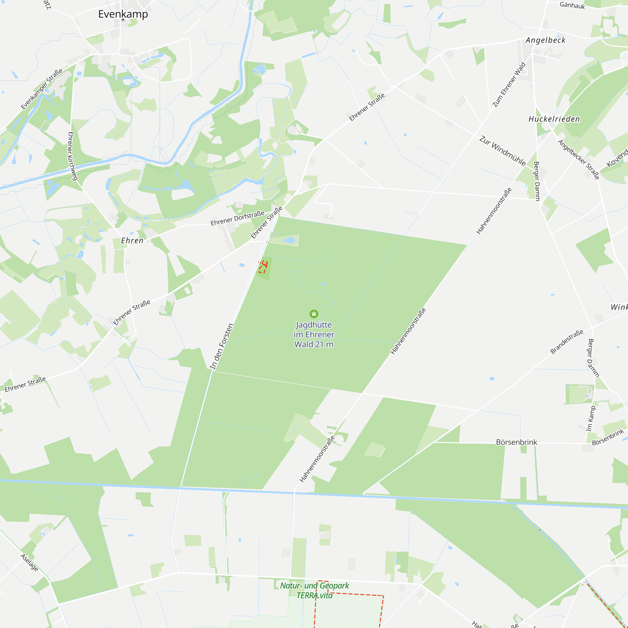 Jagdhütte im Ehrener Wald map