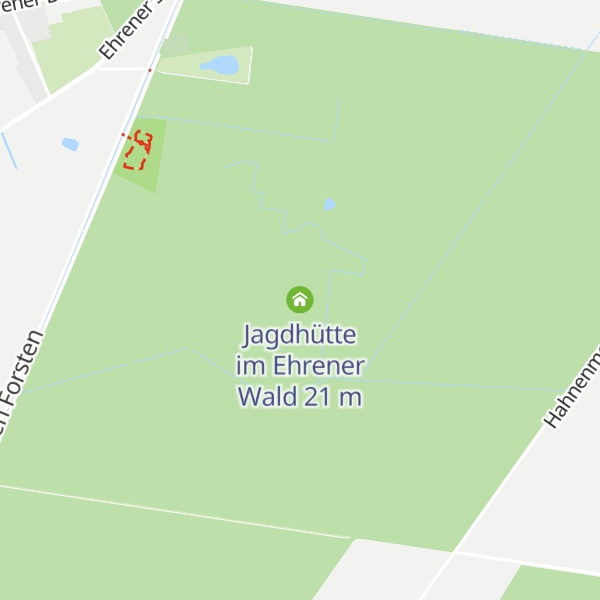 Map of Jagdhütte im Ehrener Wald