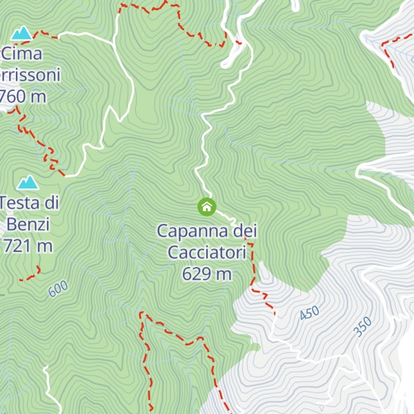 Map of Capanna dei Cacciatori