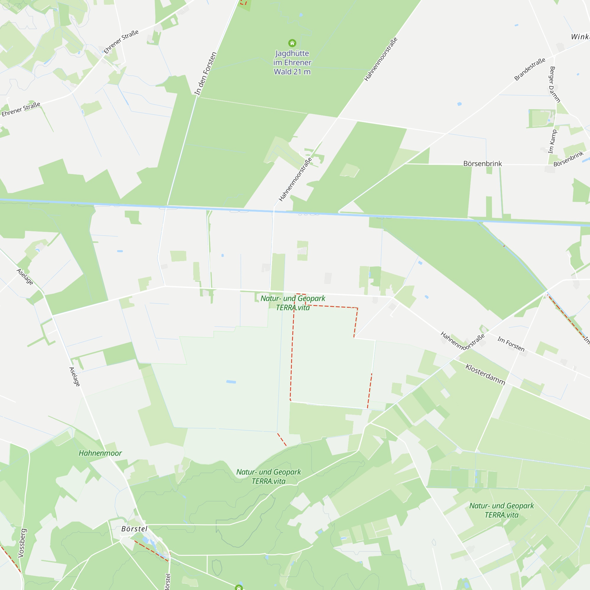 Moorlehrpfad, Hütte Nord map