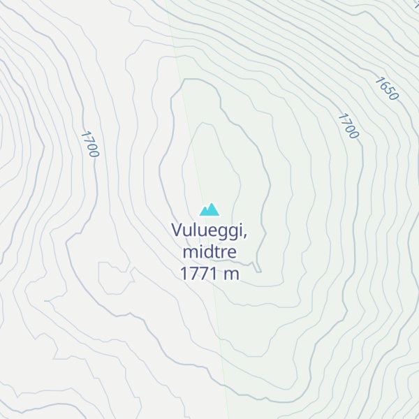 Map of Vulueggi, midtre