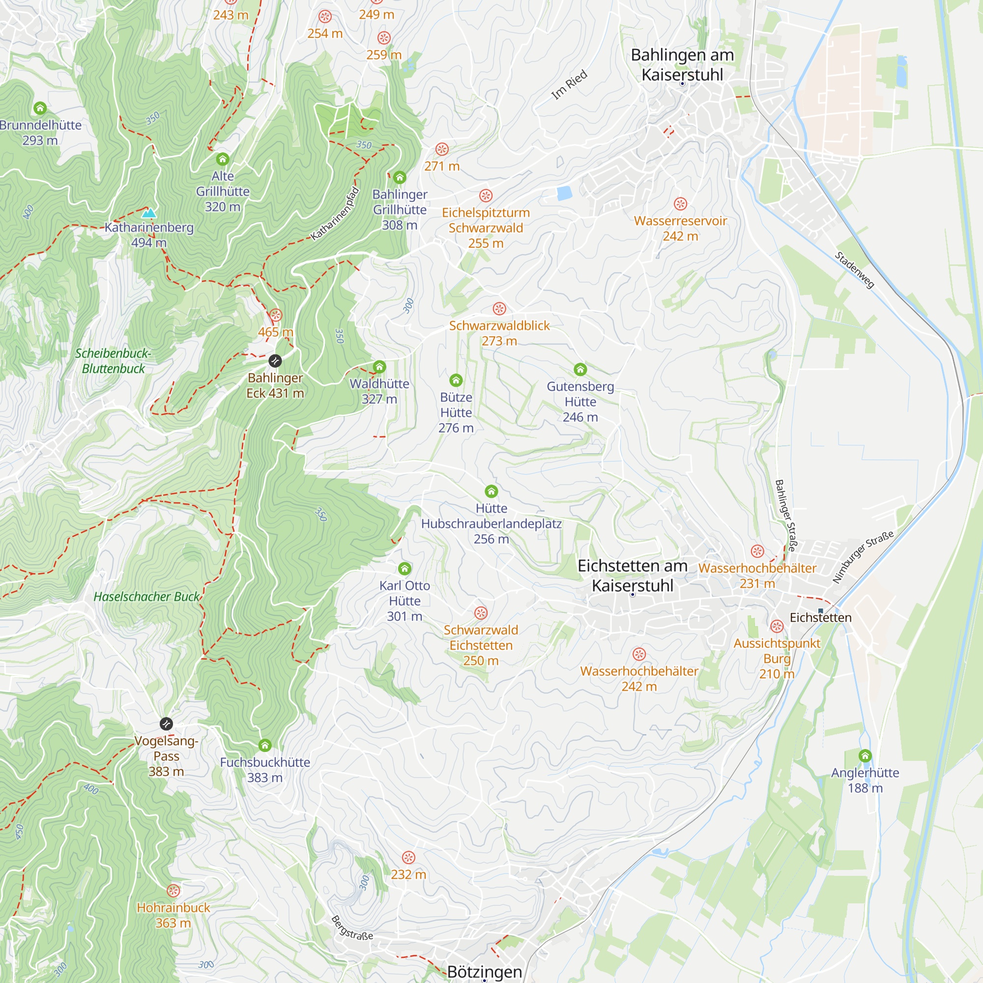 Hütte Hubschrauberlandeplatz map