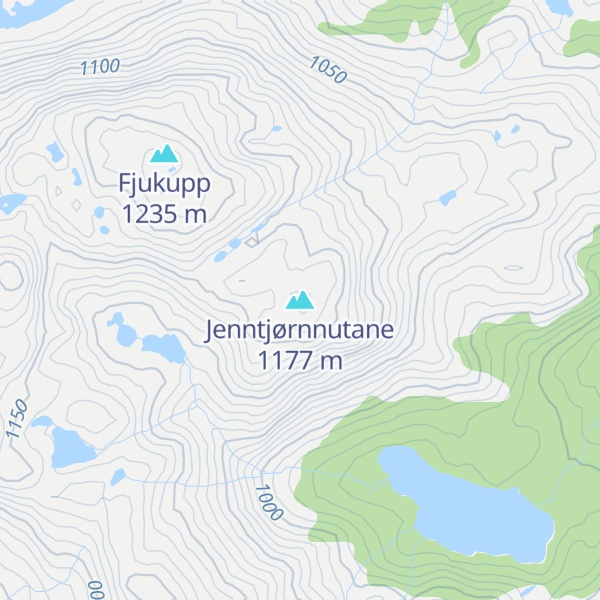 Map of Jenntjørnnutane