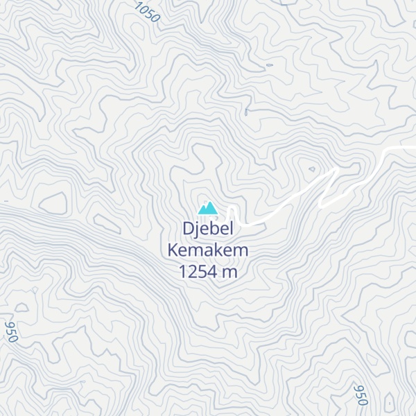 Map of Djebel Kemakem