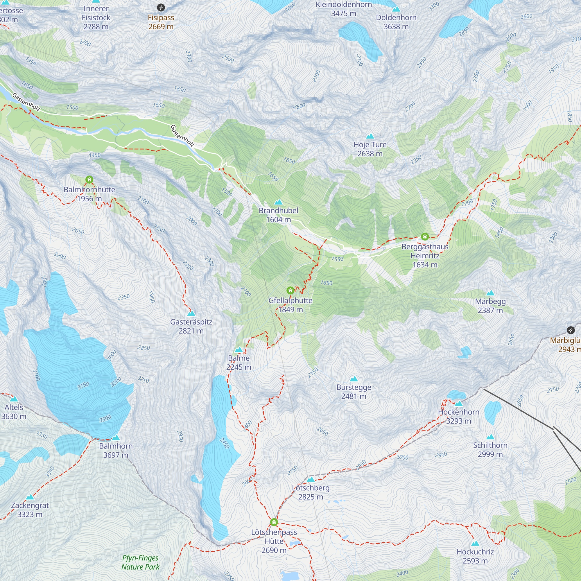 Gfellalphütte map