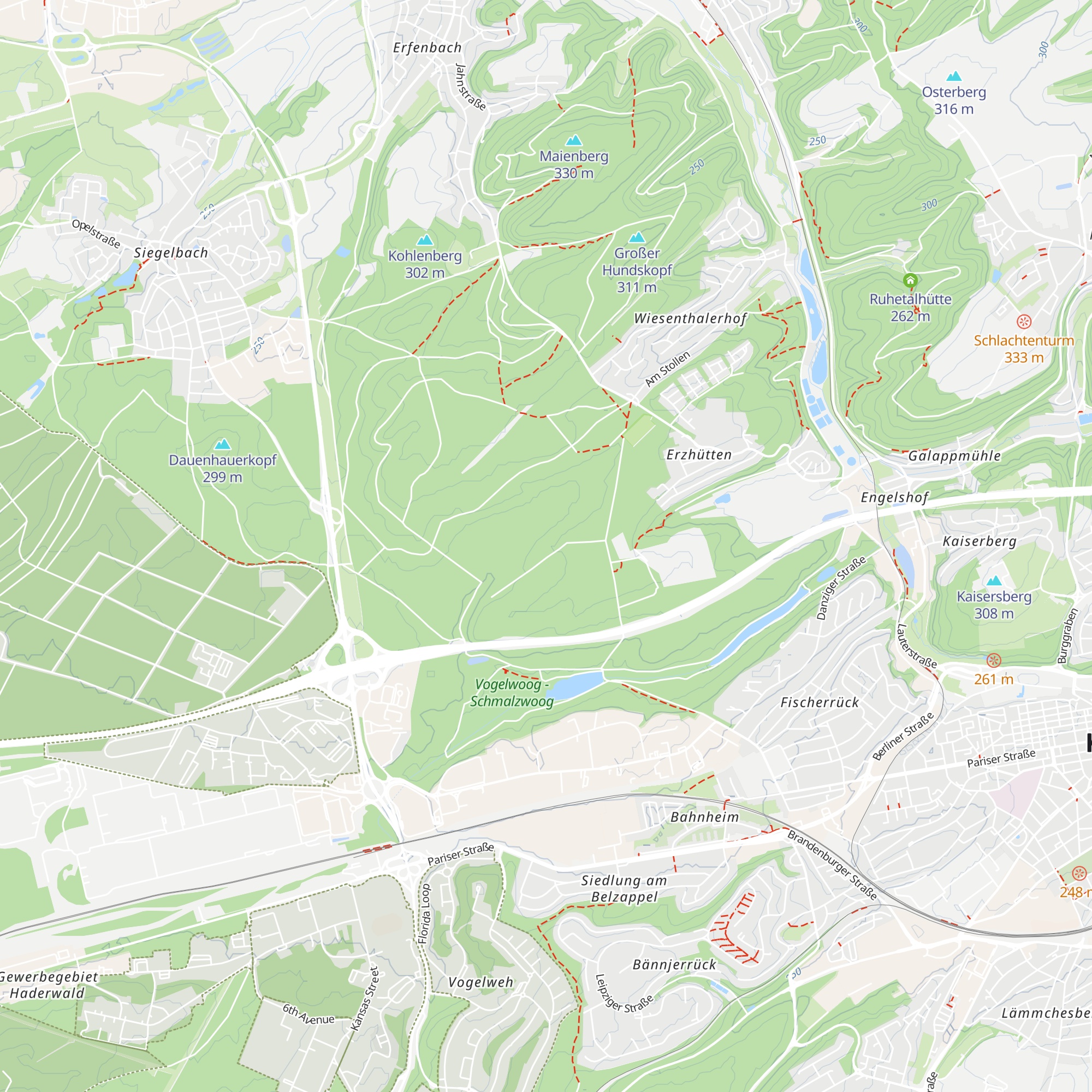 Erzhütte map