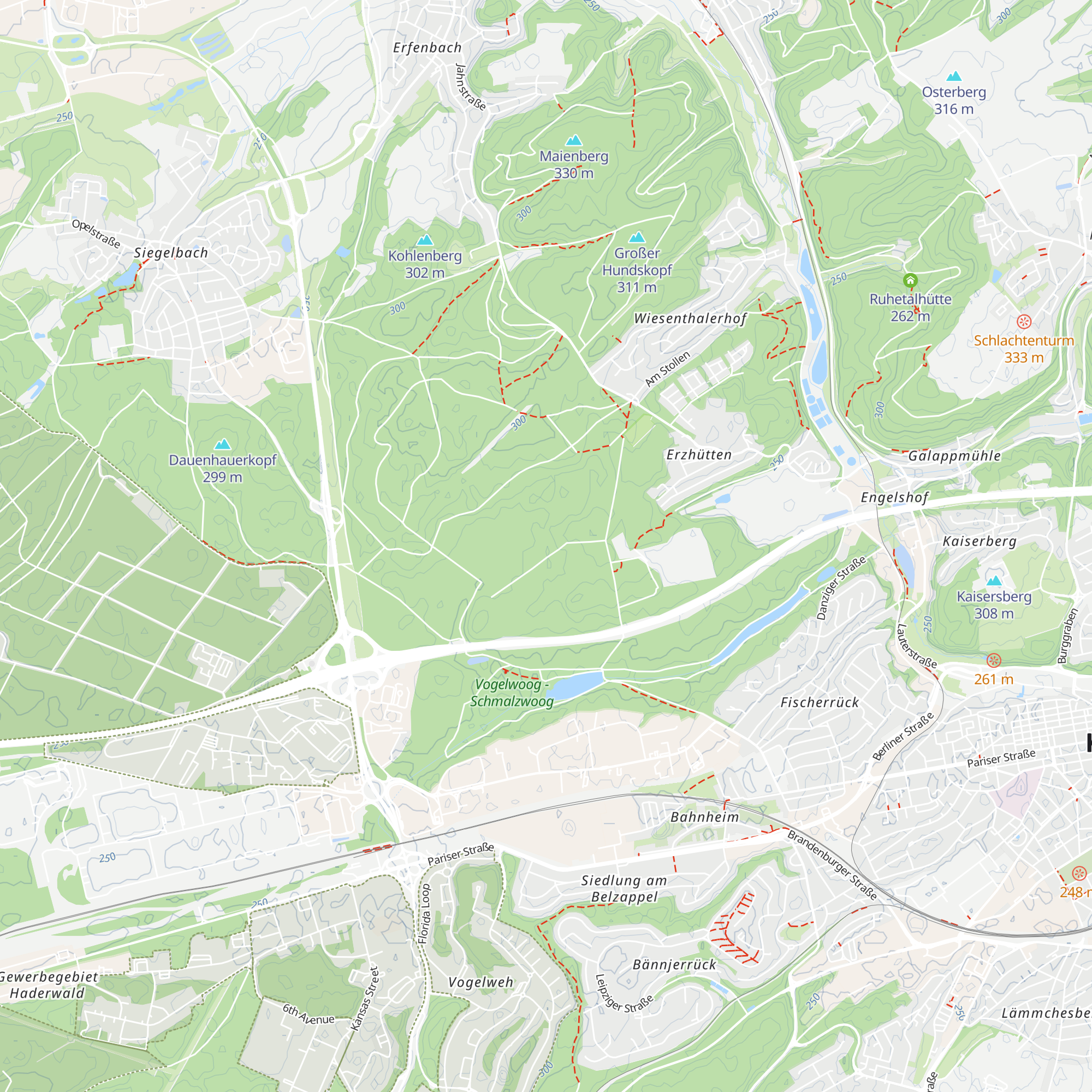 Erzhütte map