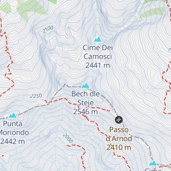 Map of Bech dle Steje