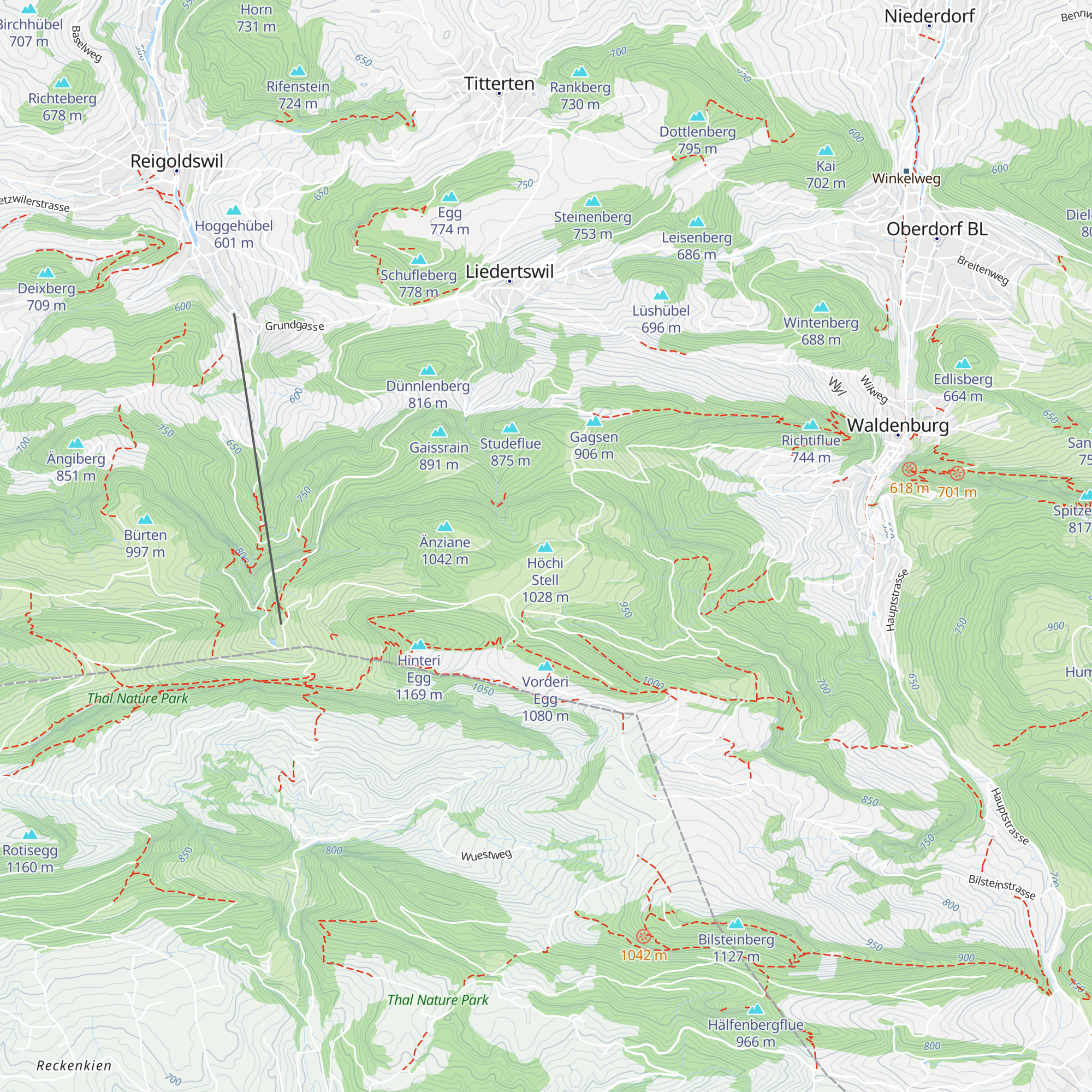 SAC-Hütte Waldweid map