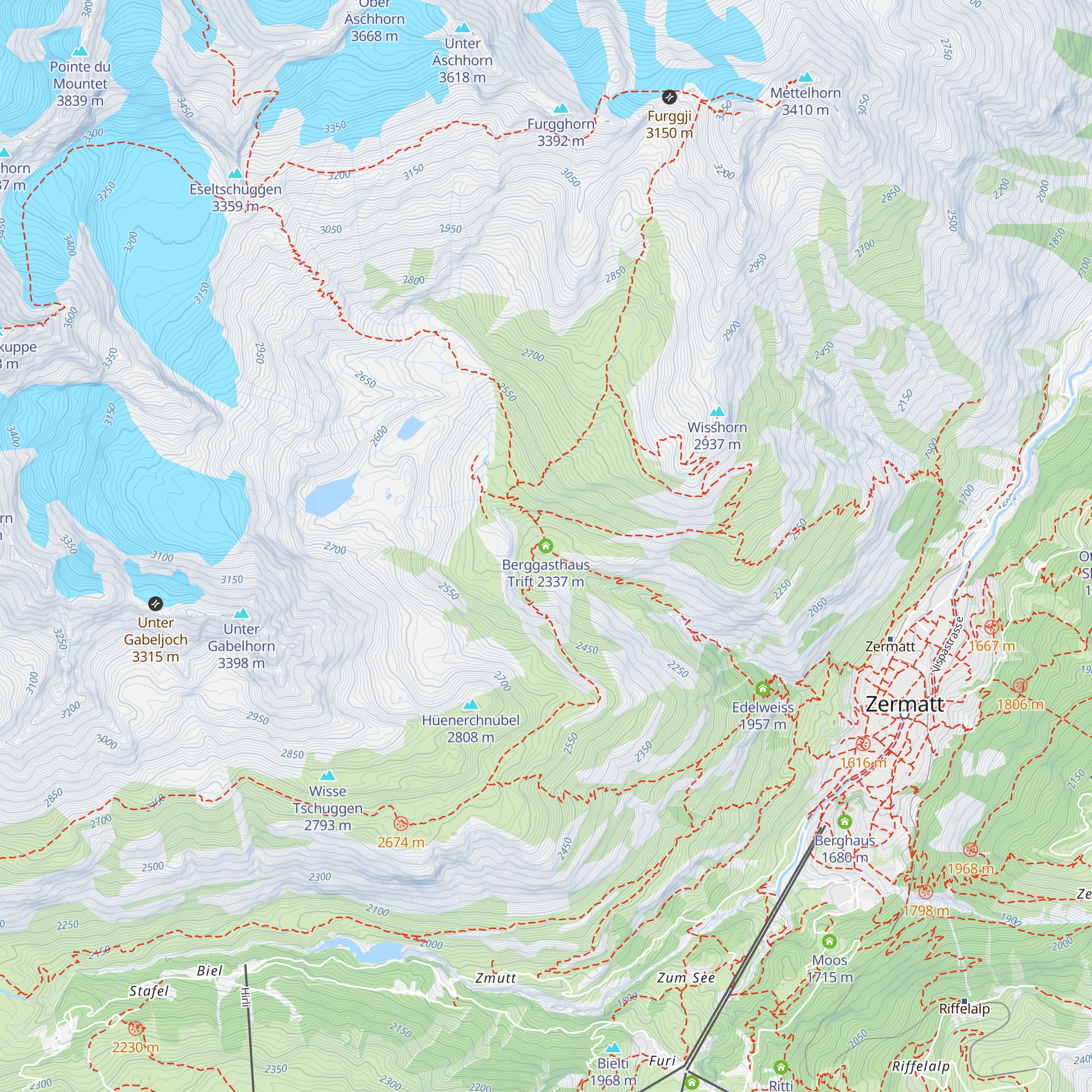 Berggasthaus Trift map