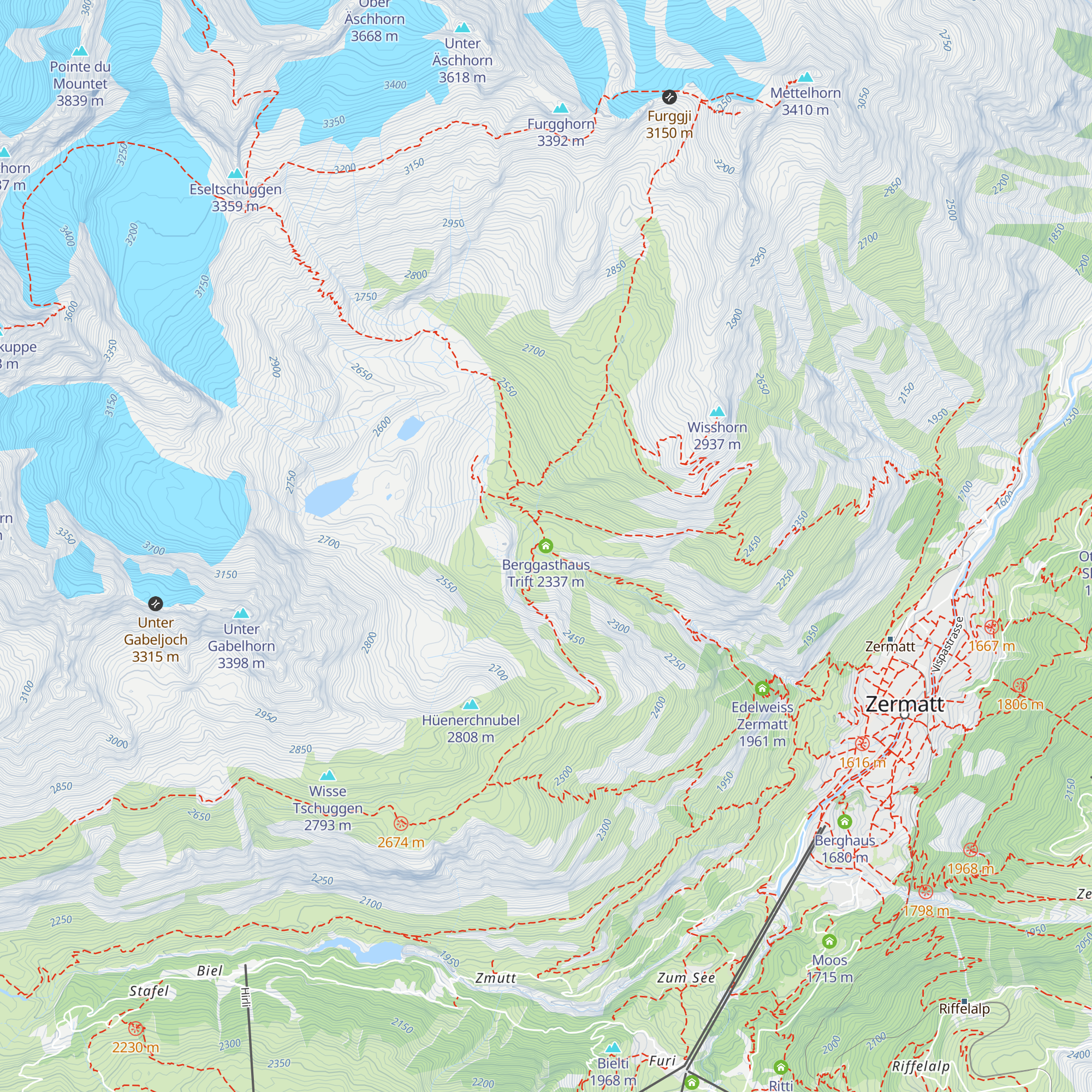 Berggasthaus Trift map