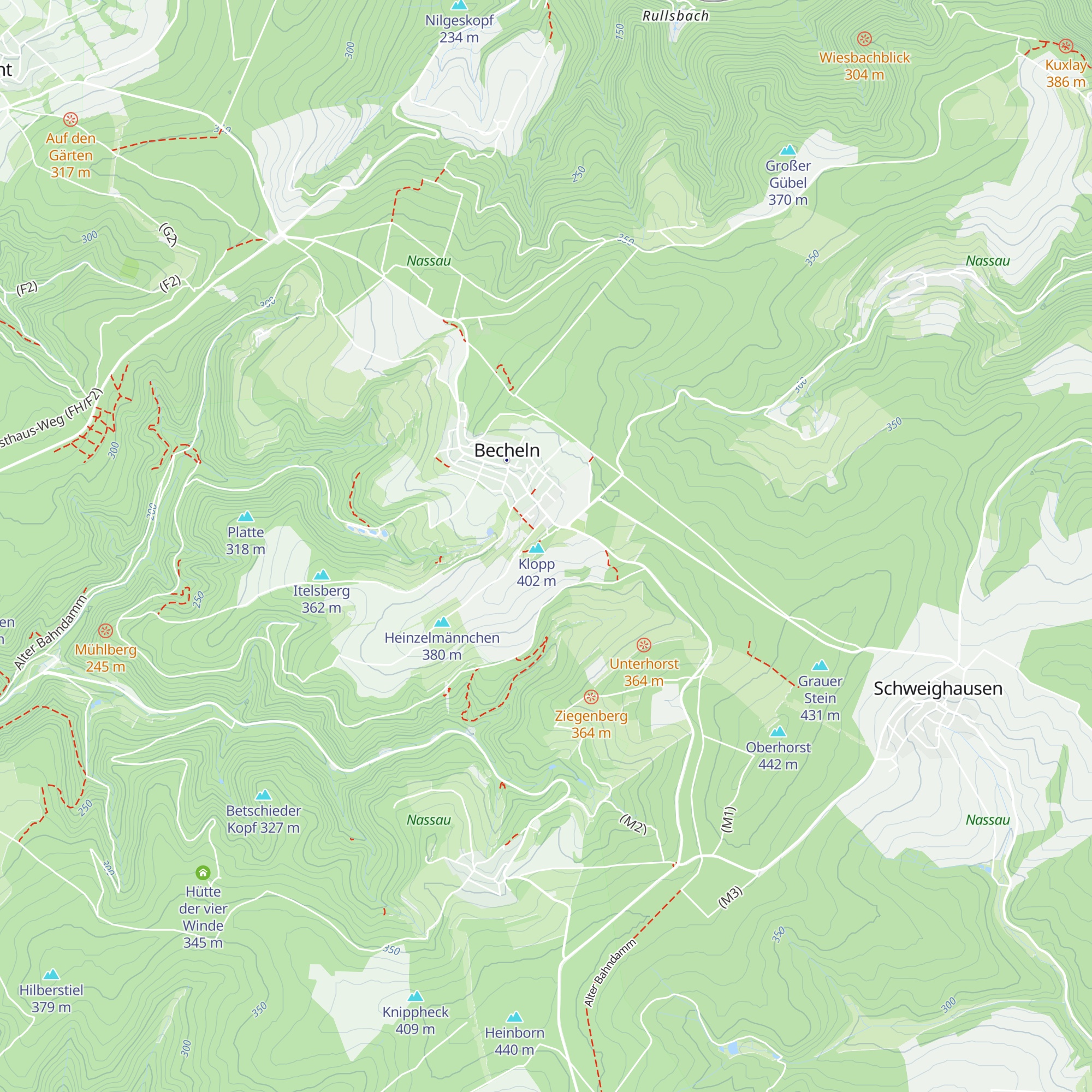 Grillhütte Adlerhorst 1975 map
