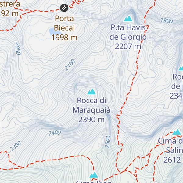 Map of Rocca di Maraquaià