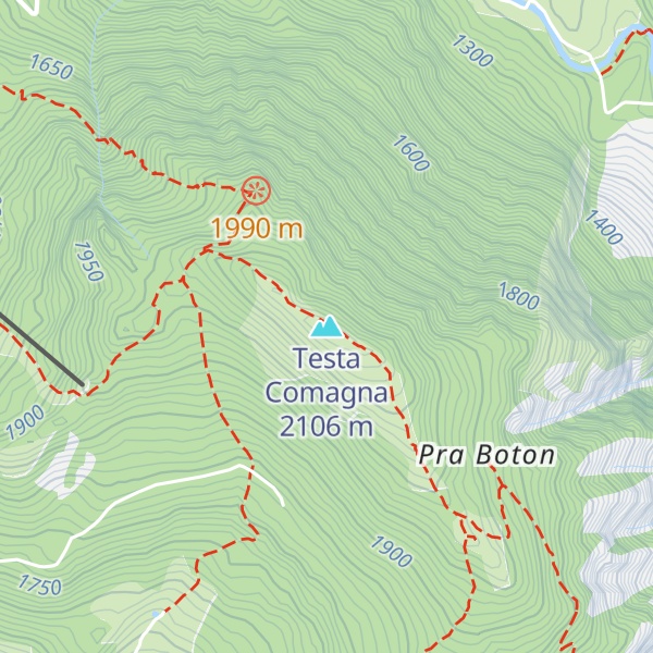 Map of Testa Comagna