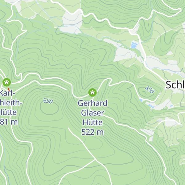 Map of Gerhard Glaser Hütte