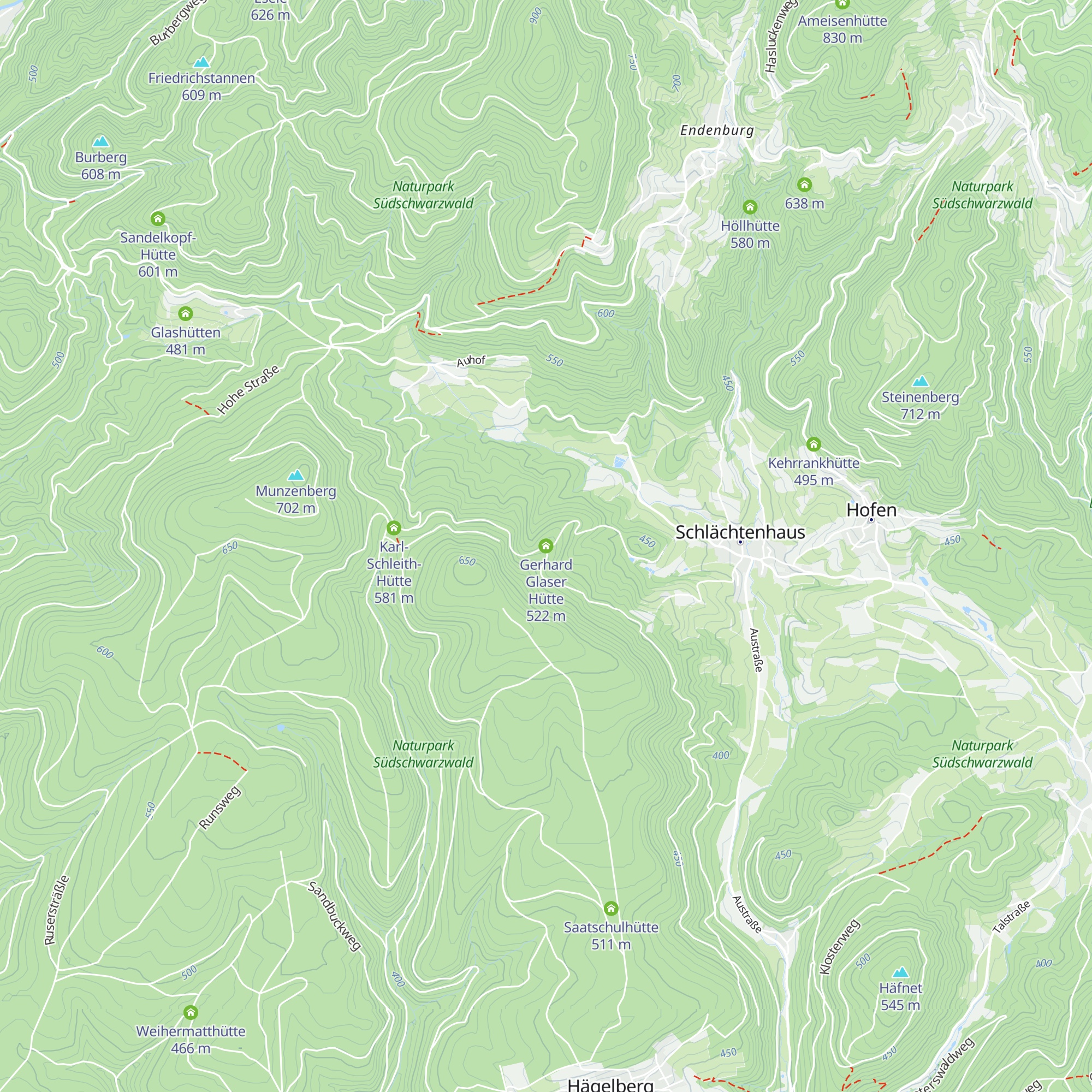 Gerhard Glaser Hütte map